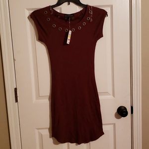 Derek Heart Burgundy Dress